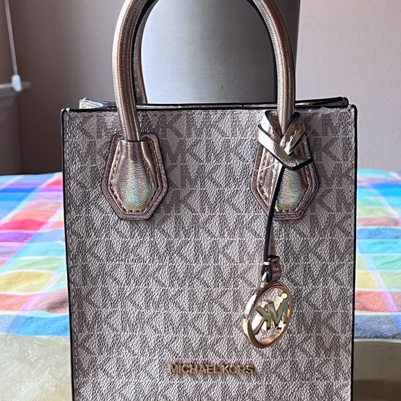 ⚜️ MICHAEL KORS EXTRA - SMALL SIGNATURE LOGO CROSSBODY BAG ⚜️ NWT ⚜️ - Picture 11 of 16